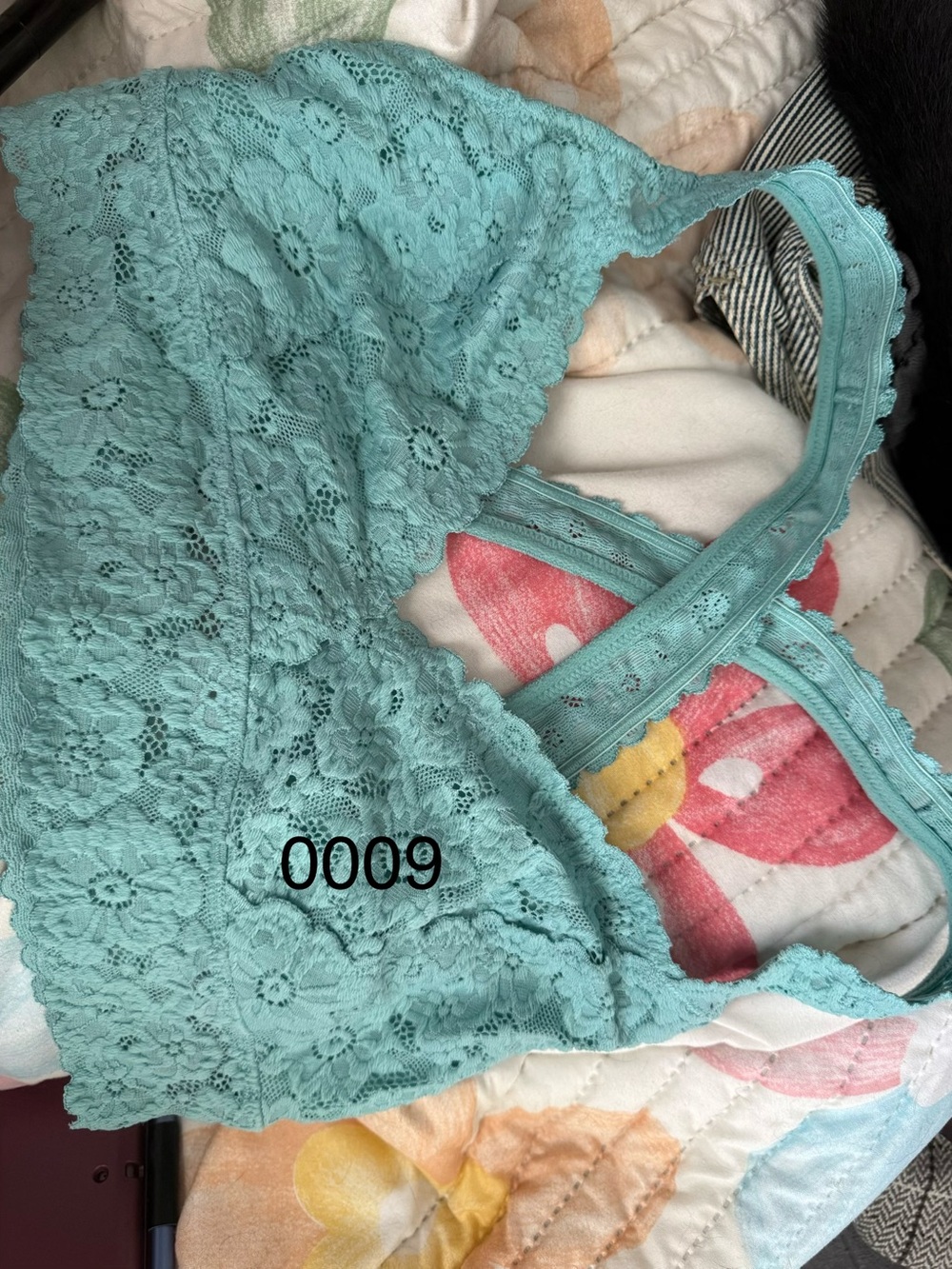 aerie Lace Bralette in Aqua 0009